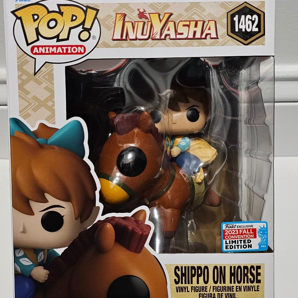 New Funko Pops! Animation Deluxe Inuyasha SHIPPO ON HORSE 1462 Vinyl Figure LE